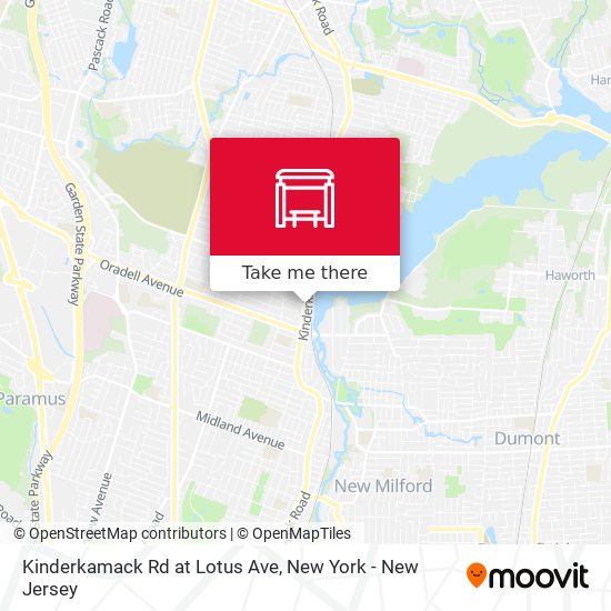 Kinderkamack Rd at Lotus Ave map
