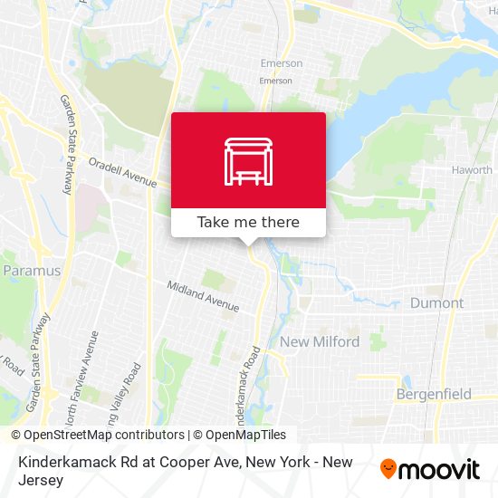 Mapa de Kinderkamack Rd at Cooper Ave