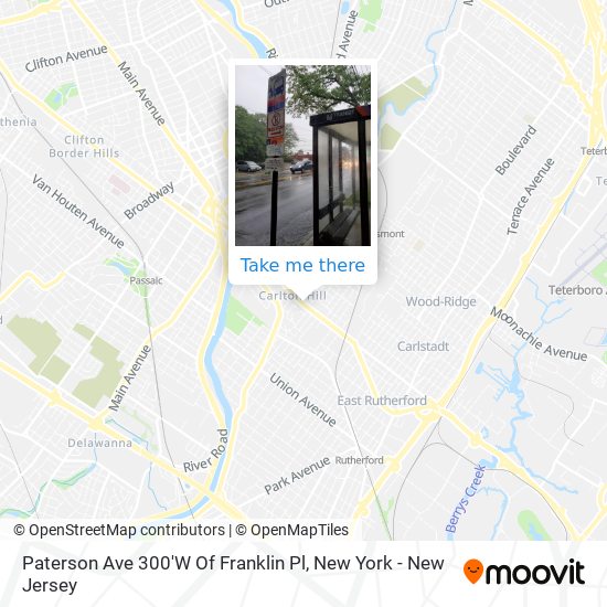 Paterson Ave 300'W Of Franklin Pl map