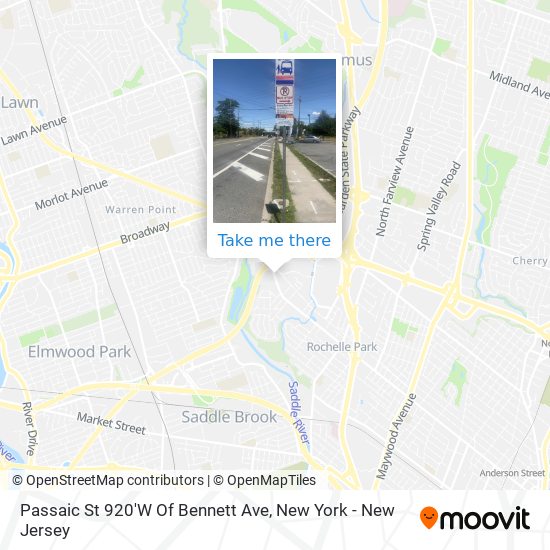 Passaic St 920'W Of Bennett Ave map