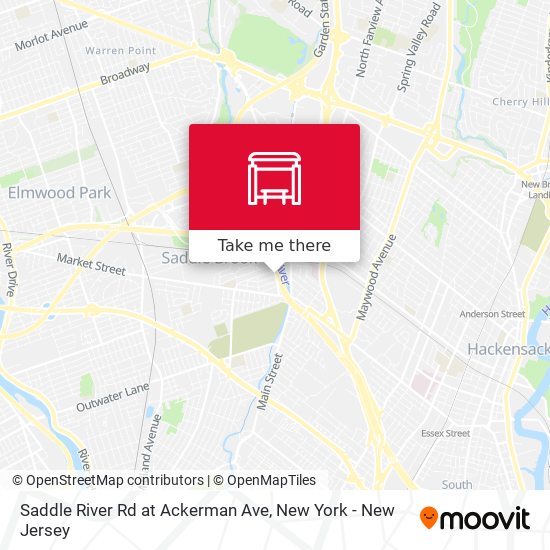 Saddle River Rd at Ackerman Ave map