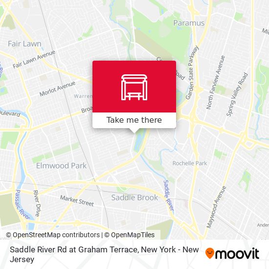 Saddle River Rd at Graham Terrace map