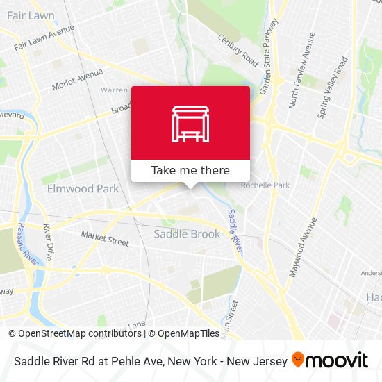 Saddle River Rd at Pehle Ave map