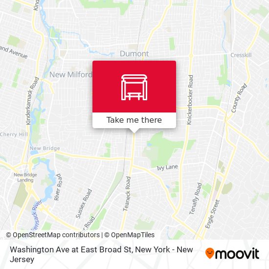 Washington Ave at East Broad St map