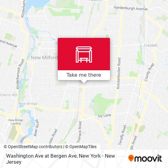 Mapa de Washington Ave at Bergen Ave