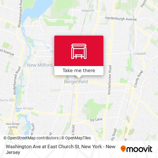 Washington Ave at East Church St map