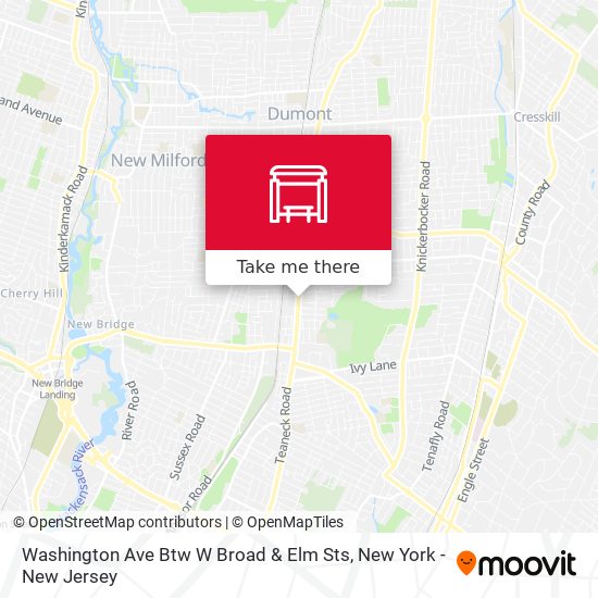 Washington Ave Btw W Broad & Elm Sts map