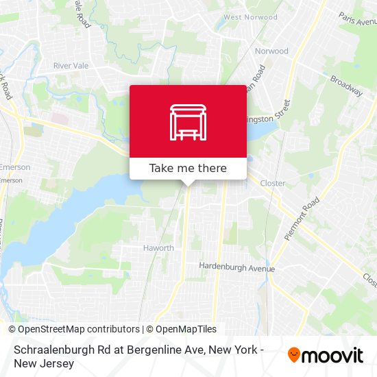 Schraalenburgh Rd at Bergenline Ave map