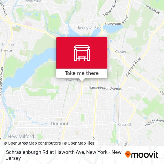 Schraalenburgh Rd at Haworth Ave map