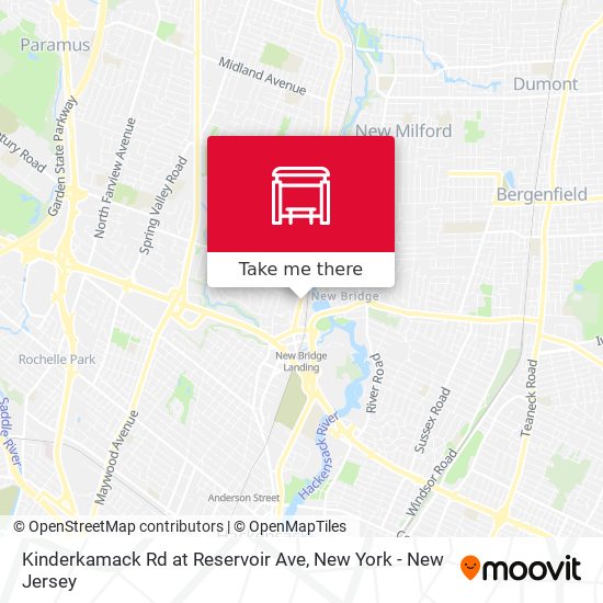 Mapa de Kinderkamack Rd at Reservoir Ave