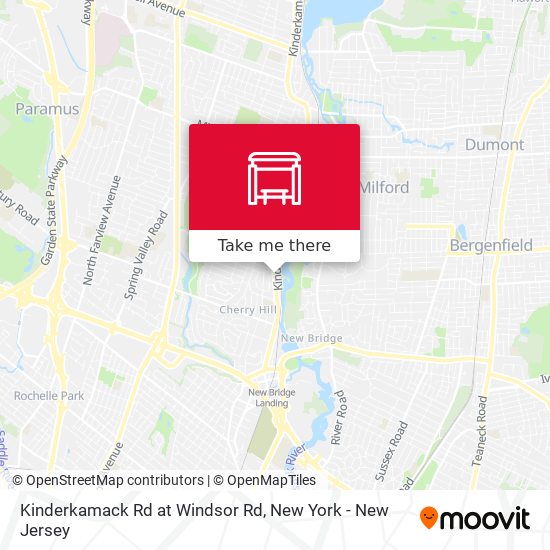 Kinderkamack Rd at Windsor Rd map