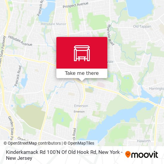 Mapa de Kinderkamack Rd 100'N Of Old Hook Rd