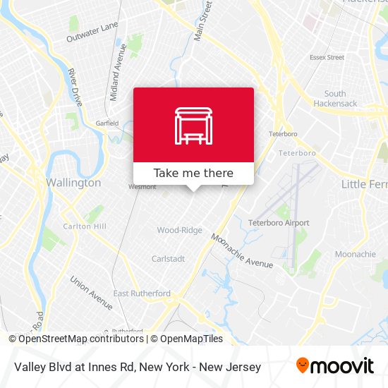 Mapa de Valley Blvd at Innes Rd