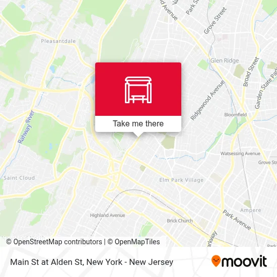 Main St at Alden St map