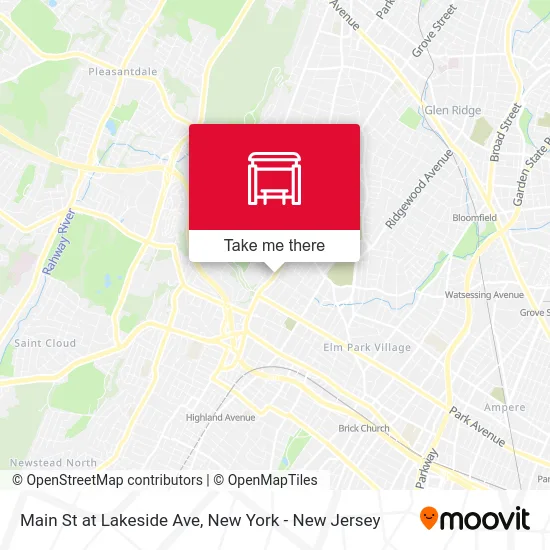 Main St at Lakeside Ave map