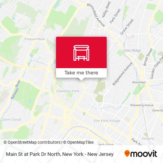 Main St at Park Dr North map