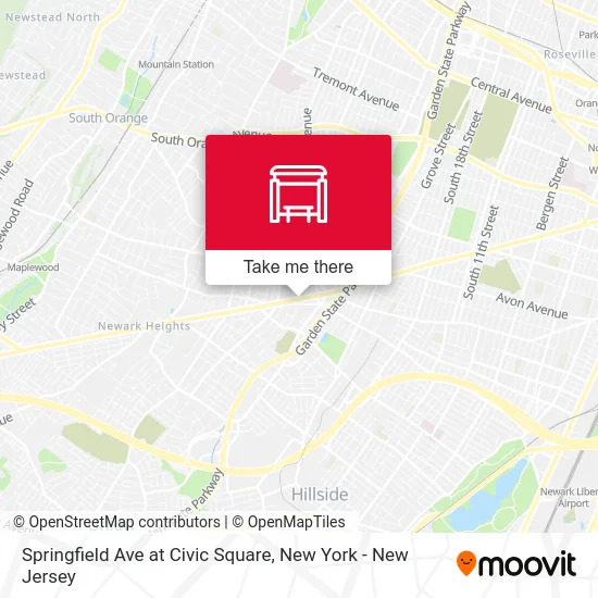 Springfield Ave at Civic Square map