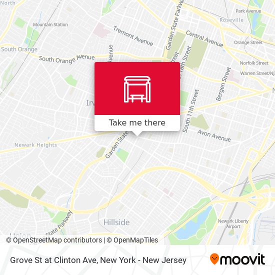Mapa de Grove St at Clinton Ave
