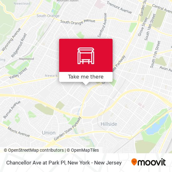 Mapa de Chancellor Ave at Park Pl