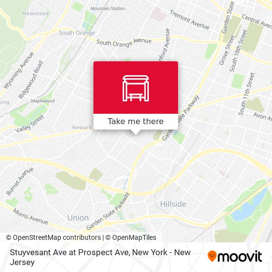 Stuyvesant Ave at Prospect Ave map