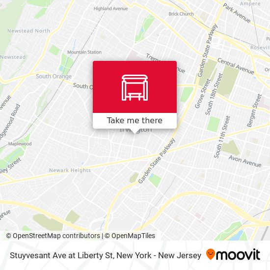 Stuyvesant Ave at Liberty St map