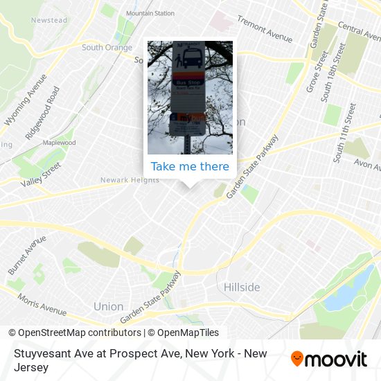 Stuyvesant Ave at Prospect Ave map
