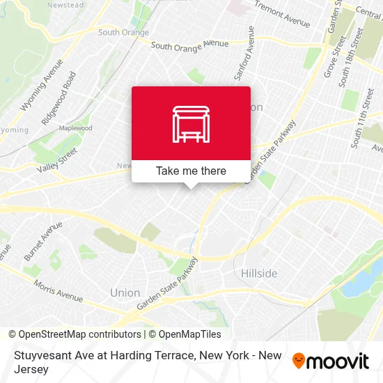 Stuyvesant Ave at Harding Terrace map