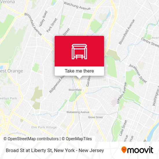 Broad St at Liberty St map