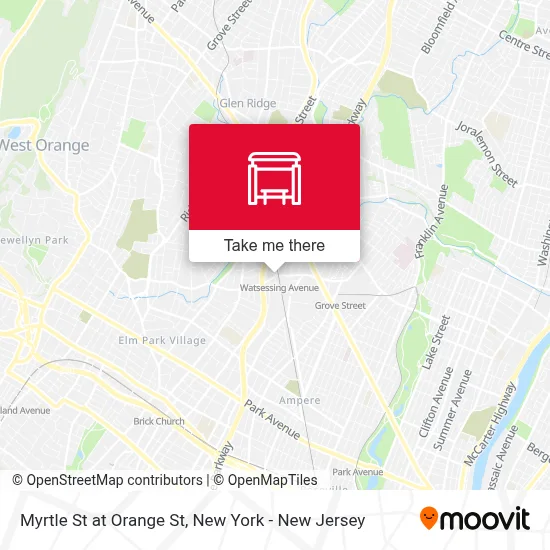 Myrtle St at Orange St map