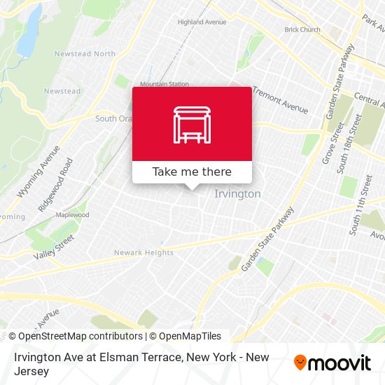 Irvington Ave at Elsman Terrace map