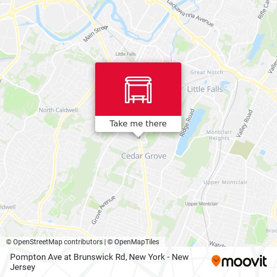 Mapa de Pompton Ave at Brunswick Rd