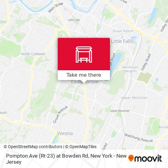 Pompton Ave (Rt-23) at Bowden Rd map