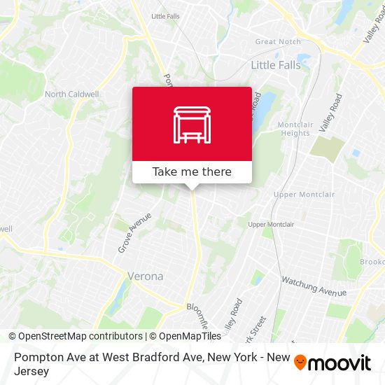 Pompton Ave at West Bradford Ave map