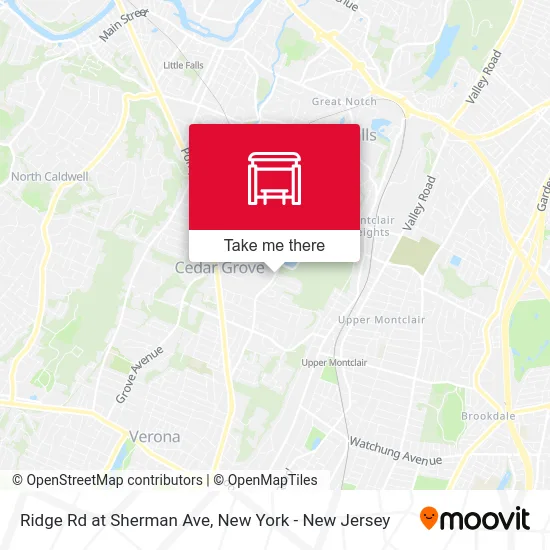 Ridge Rd at Sherman Ave map