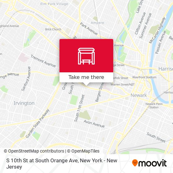 S 10th St at South Orange Ave map
