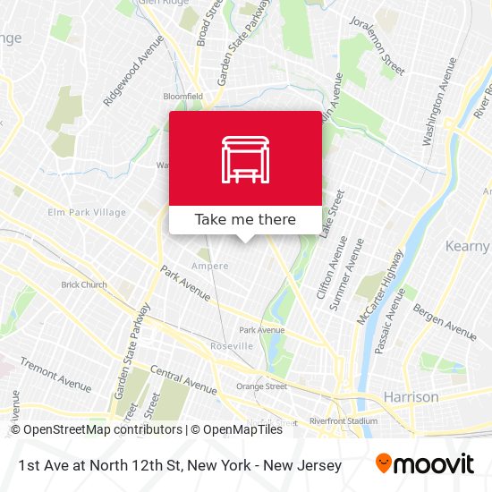 Mapa de 1st Ave at North 12th St