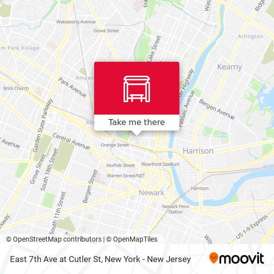 Mapa de East 7th Ave at Cutler St