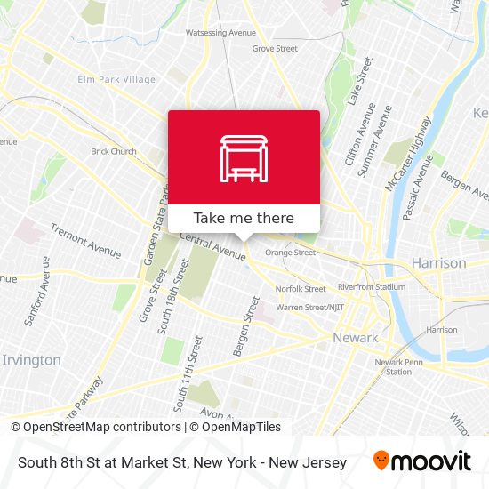 Mapa de South 8th St at Market St