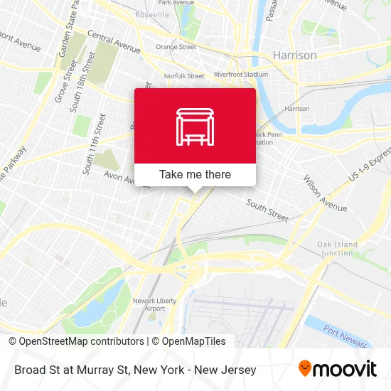 Broad St at Murray St map
