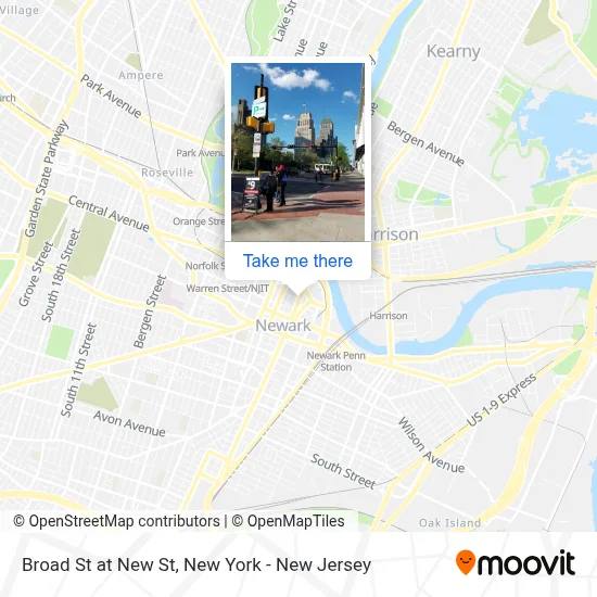 Broad St at New St map