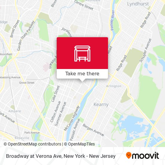 Mapa de Broadway at Verona Ave