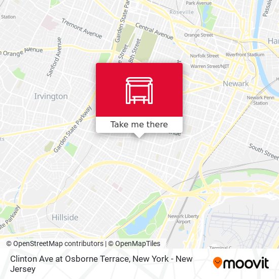 Clinton Ave at Osborne Terrace map