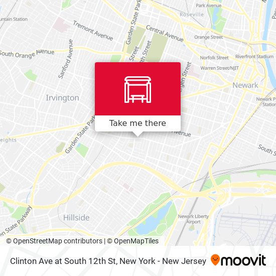 Mapa de Clinton Ave at South 12th St