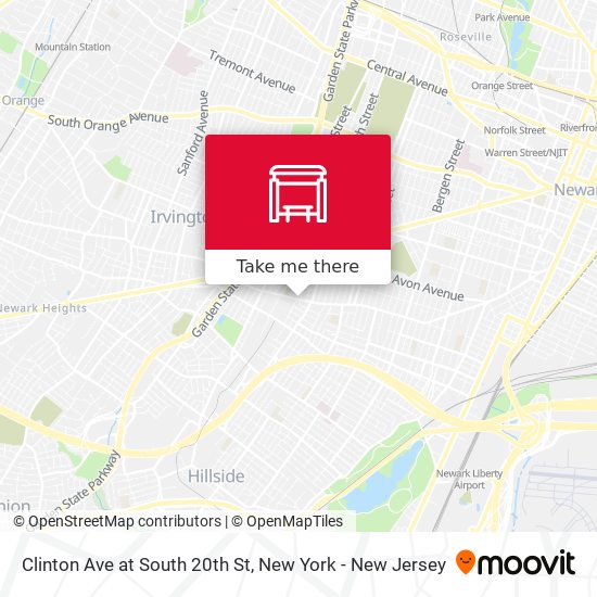Clinton Ave at South 20th St map
