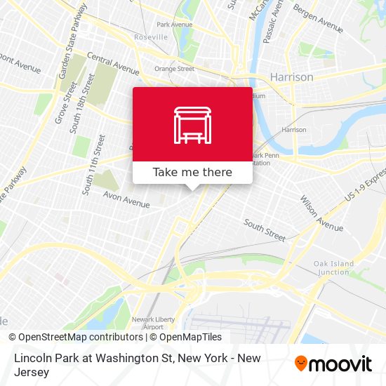 Lincoln Park at Washington St map