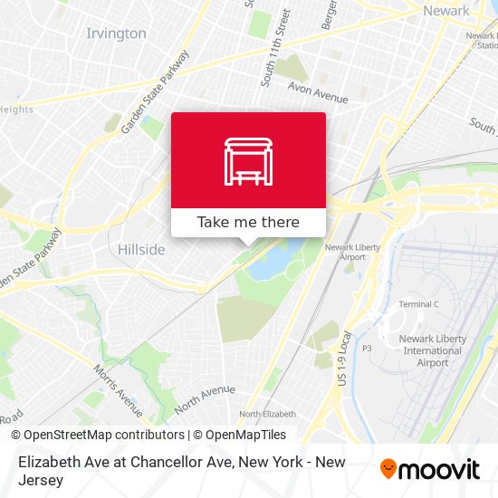 Mapa de Elizabeth Ave at Chancellor Ave
