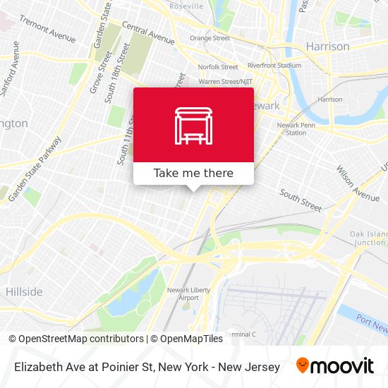 Elizabeth Ave at Poinier St map