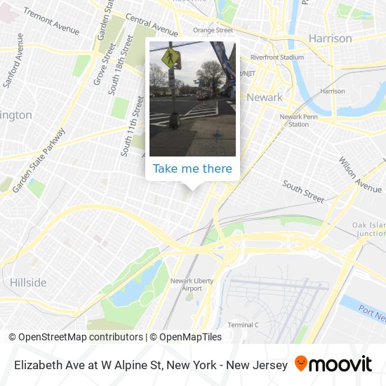 Mapa de Elizabeth Ave at W Alpine St