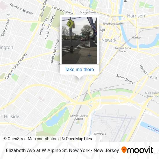 Elizabeth Ave at W Alpine St map
