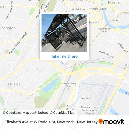 Mapa de Elizabeth Ave at W Peddie St